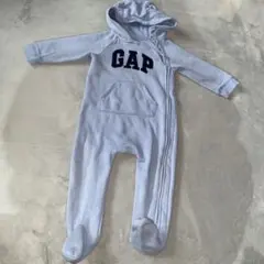 GAP フード付きグ水色ロンパース　12-18M 80cm