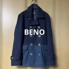 Beno ダブルブレスト ウールコート L