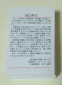 トライワークス　アナトミーカード筋肉編