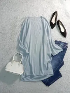 ギャルリーヴィー トゥモローランド 柔らかウール ニットチュニックワンピース S