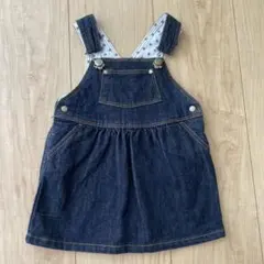 ＊美品＊PETIT BATEAU デニム ジャンパースカートのサムネイル