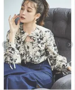 dazzlin オープンリボンブラウス