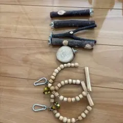 小鳥用 止まり木 おもちゃ セットのサムネイル