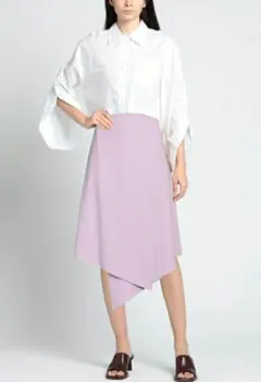 AERON アシンメトリー　変形　ミディ丈スカート