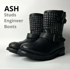 ASH エンジニアブーツ　ショート　スタッズアンティーク　37新品未使用ブラック