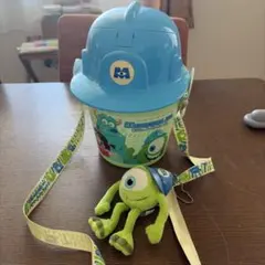 ディズニー　モンスターズインク　ポップコーンバスケット　マイク　ぬいぐるみ付