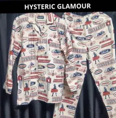 ヒステリックグラマー　未使用　パジャマシャツ　パンツ　セットアップ　ガール　ロゴ