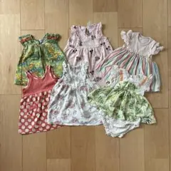 女の子夏服トップス6枚セット 80cm