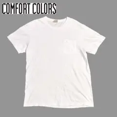 ★コンフォートカラーズ ポケットTシャツ ホワイト Lサイズ 無地 ポケTeeのサムネイル