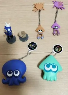 スプラトゥーン３　キーホルダー、フィギュアセット