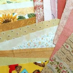 黄色・オレンジ系　ハギレ、小布セット