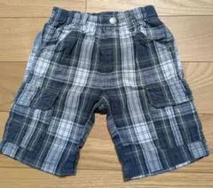 ハーフパンツ　半ズボン　100　男の子　チェック柄