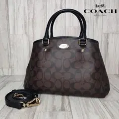 50 COACH コーチ　シグネチャー　2WAY ハンドバッグ　ショルダーバッグ