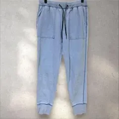 GU ジーユー デニムスウェットイージーパンツ　M ブルー