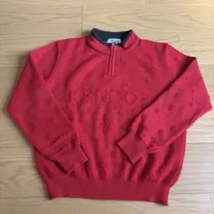 KENZO ハーフジップ ニット セーター レッドのサムネイル