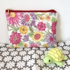 ハンドメイド  ポーチ　花柄　10