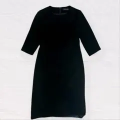 LILYBURN東京ソワールブラックフォーマルワンピース喪服 礼服冠婚葬祭7号