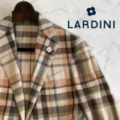 LARDINIラルディーニExclusveジャケット・マルチカラー千鳥格子・50
