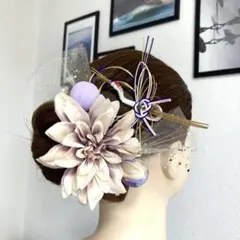 【ハンドメイド】和風髪飾り ヘアアクセサリー 花飾り
