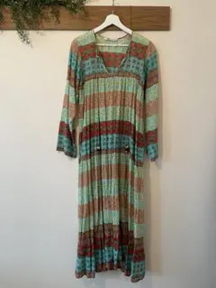 ZARA アジアン花柄 マキシドレス