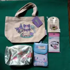 クロミとマイメロディ トートバッグ、プチプチヘアーアクセサリー
