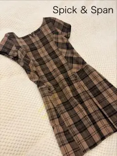 Spick & Span チェック柄 半袖 원피스