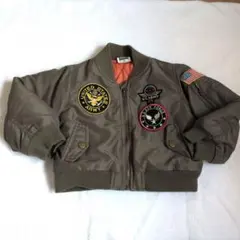 RIPUKA アメリカ陸軍パッチ付きアウター 80　ワッペン　ma-1　中綿