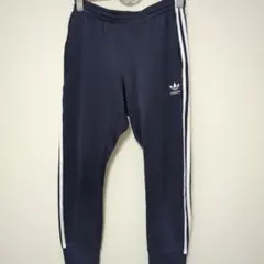 adidasOriginals ワンポイントロゴ刺繍 トラックパンツ 紺