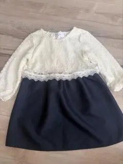 WILL MERY ワンピース 95cm ネイビー ホワイトのサムネイル