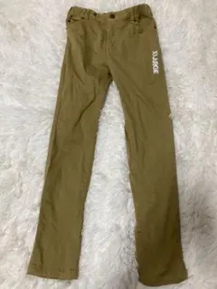 XLARGE KIDS ベージュ スリム　ロングパンツ 130