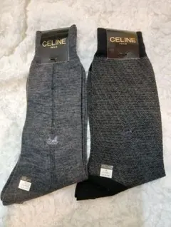 新品　CELINE　メンズ　ソックス　二足セット