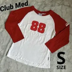 クラブメッド七分袖TシャツS Kabira Club Med 赤レッド 背番号