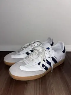 adidas SAMBA ホワイト ネイビー ガムソールのサムネイル