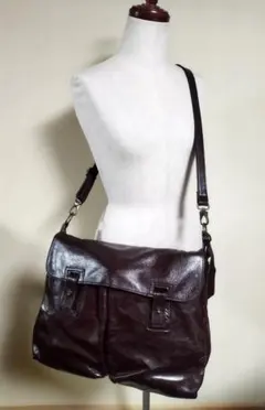 クアン様専用】C.P. COMPANY レザー ビジネスバッグ ブラウン - メルカリ