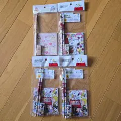 スヌーピー おりがみメモ４点文具セット-3点 しゅくれずぅ４点文具セット-1点
