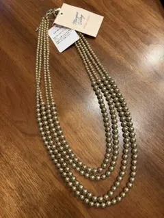 Margaux Vintage 3連 アクリルパール ネックレスのサムネイル