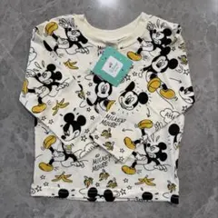 新品★95cmミッキーDisney Disneybaby ロンT 長袖 Tシャツ
