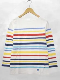 美品 Orcival 長袖カットソー マルチカラー メンズ3 綿 - メルカリ
