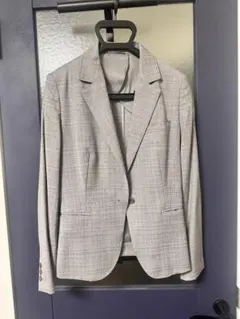 【SUITS COMPANY】春夏用グレー ビジネスジャケット・パンツ上下セット