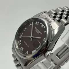 稼働】TECHNOS テクノス 裏スケ TBM601 手巻き 機械式 メンズ - メルカリ