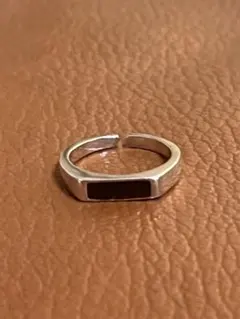 シルバー 925 メキシカンジュエリーヴィンテージリング極小印台スクエアリング