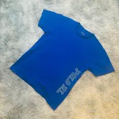 ポロラルフローレン M Tシャツ サイドビッグロゴプリント 青 ジム スポーツのサムネイル
