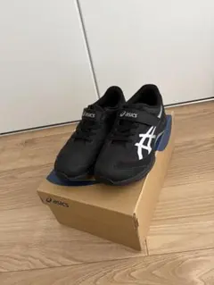 ★asicsレーザービーム 21.5cmスニーカー ブラック キッズ　アシックス