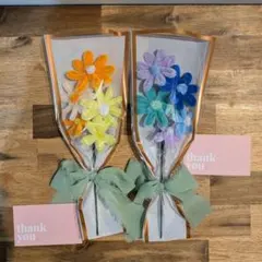 2個セット！モールフラワー チューリップ ミニブーケ｜卒業式 入学式