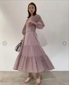 【USAGI ONLINE限定】カシュクールコットンワンピース　スナイデル　秋