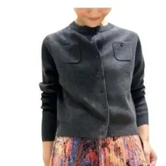 新品未使用　CABaN カシミヤ カーディガン チャコールグレー XS
