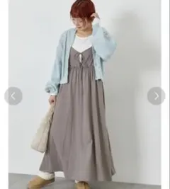 ehka sopo 前後2WAYキャミワンピース　グレー