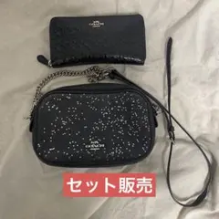 COACH ショルダーバッグ ラメ 長財布 セット