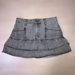 フレア デニム ミニスカート Y2K パンク ダークコケット 平成ギャル