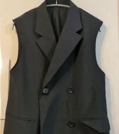 GU　 ダブルブレストノースリーブベストジレ